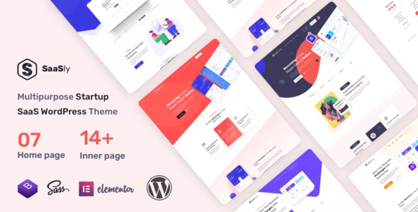 SaaSly – Startup Landing WordPress Theme